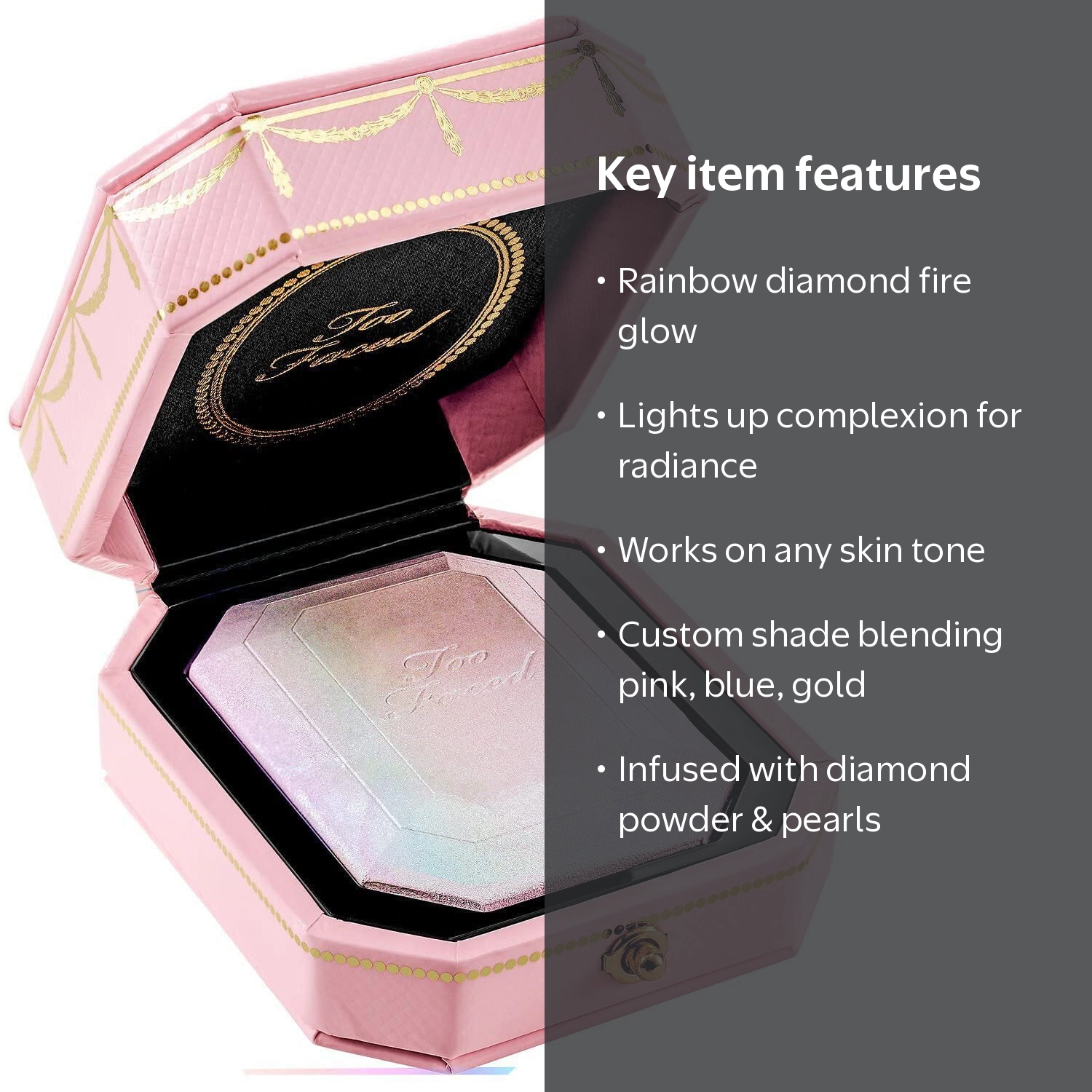 Too Faced Diamond Light Highlighter, Multi-Use, Crushed Diamond