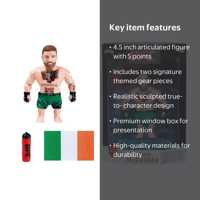 PMI, UFC Conor McGregor Action Figure, 4.5 Inch, with Accessories
