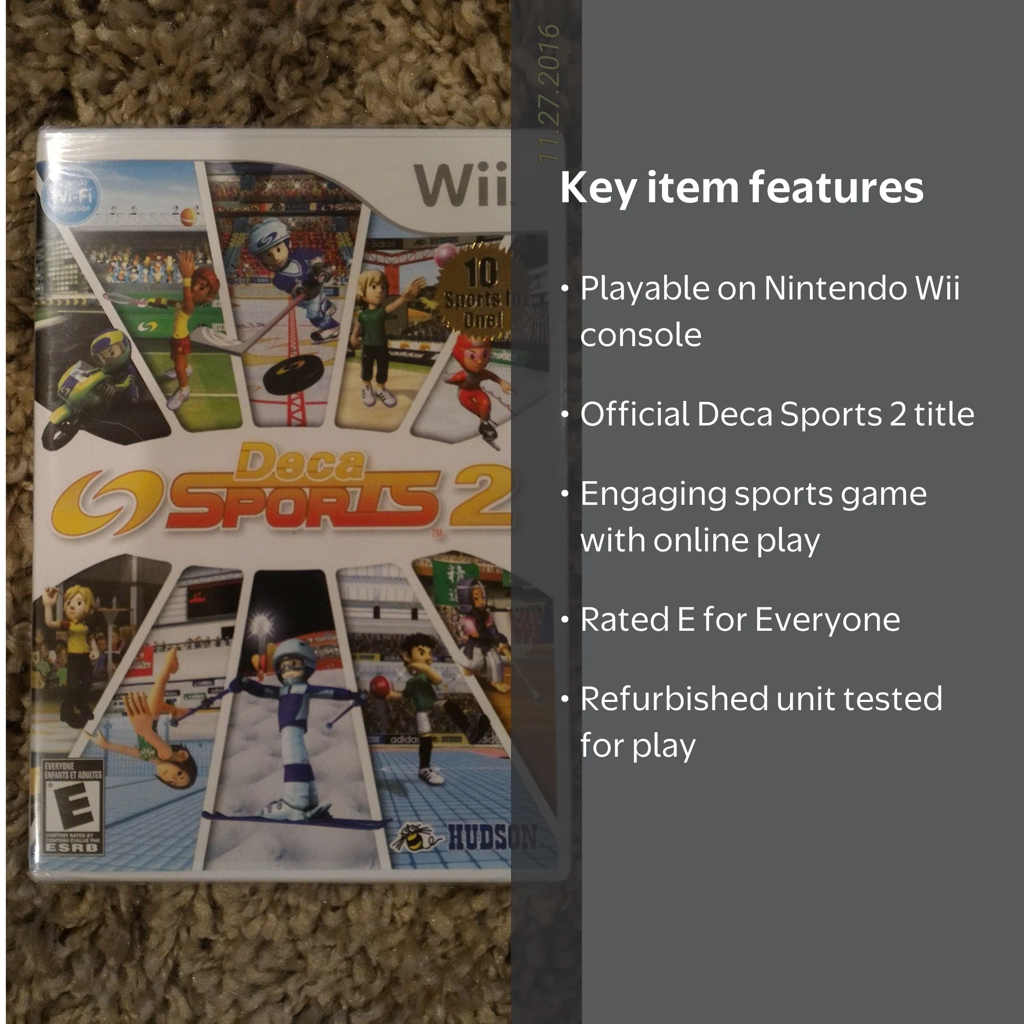 Hudson Soft, Deca Sports 2, Nintendo Wii, Refurbished - Walmart.com