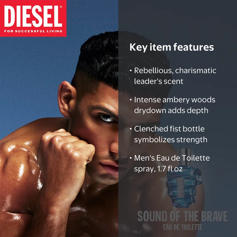 Free Shipping! Diesel Sound of the Brave Eau de Toilette Spray for