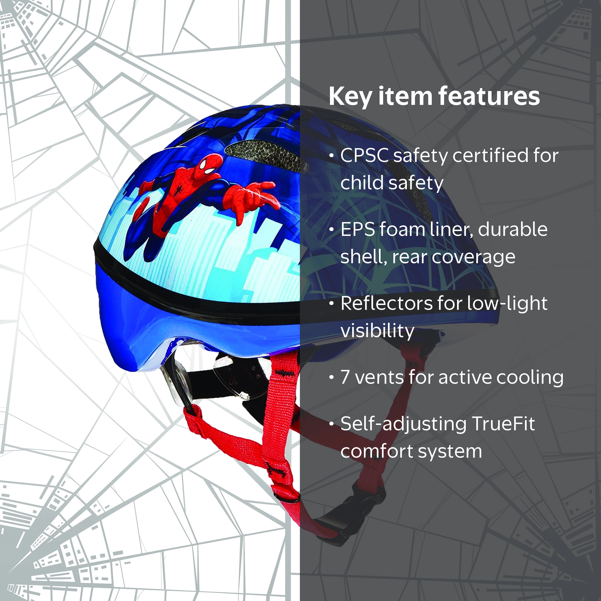 best motorcycle helmet amazon SPARTAN Marvel Spiderman Kids Blue, Size S (5154 cm), Multisport Safety Gear Dot Certified Spiderman Motorcycle Helmet