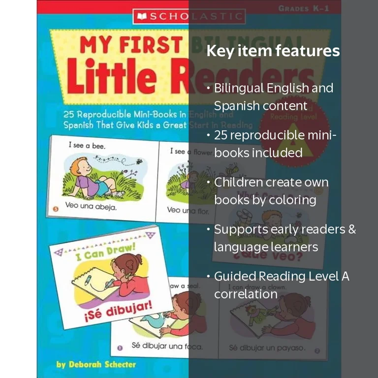 My First Bilingual Little Readers: Level a: 25 Reproducible Mini