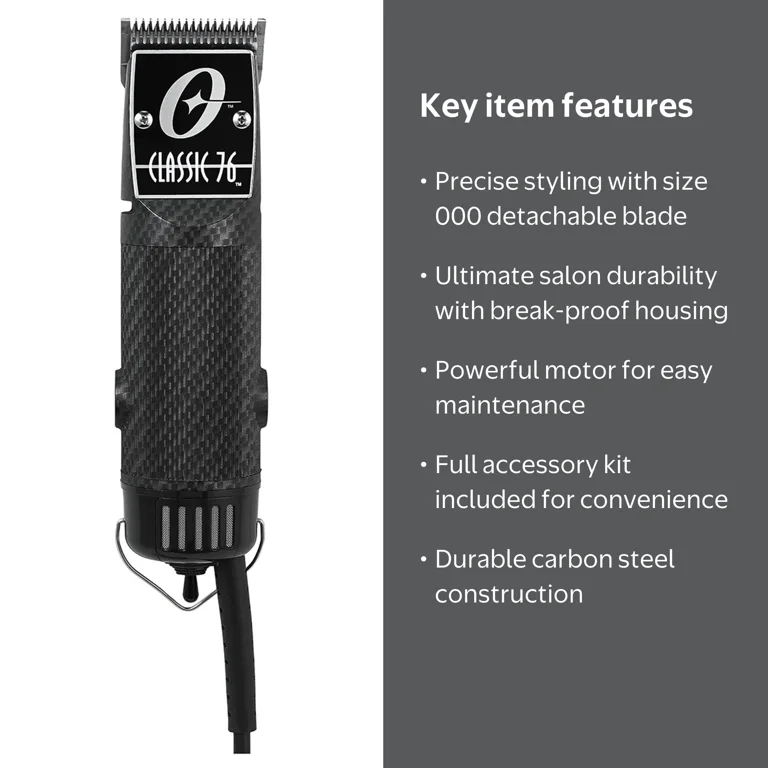 Oster, Hair Clipper, 000, Carbon Fiber, Limited Edition - Walmart.com