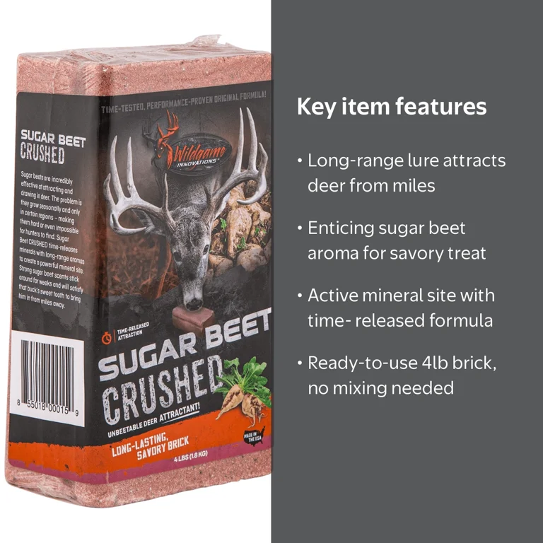 Wildgame Innovations Sugar Beet Crushed 4lb Brick Deer Attractant