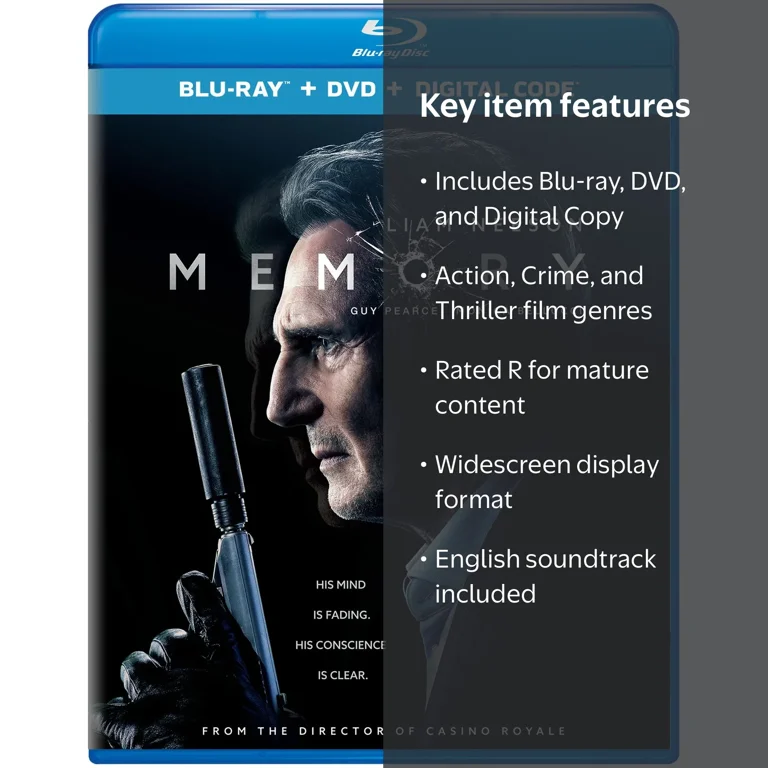 Memory (Blu-ray + DVD + Digital Copy) - Walmart.com