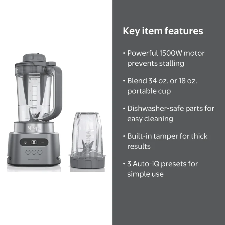 Ninja, Blender, TWISTi 34-Oz, 1500W Smoothie & Nutrient Extractor
