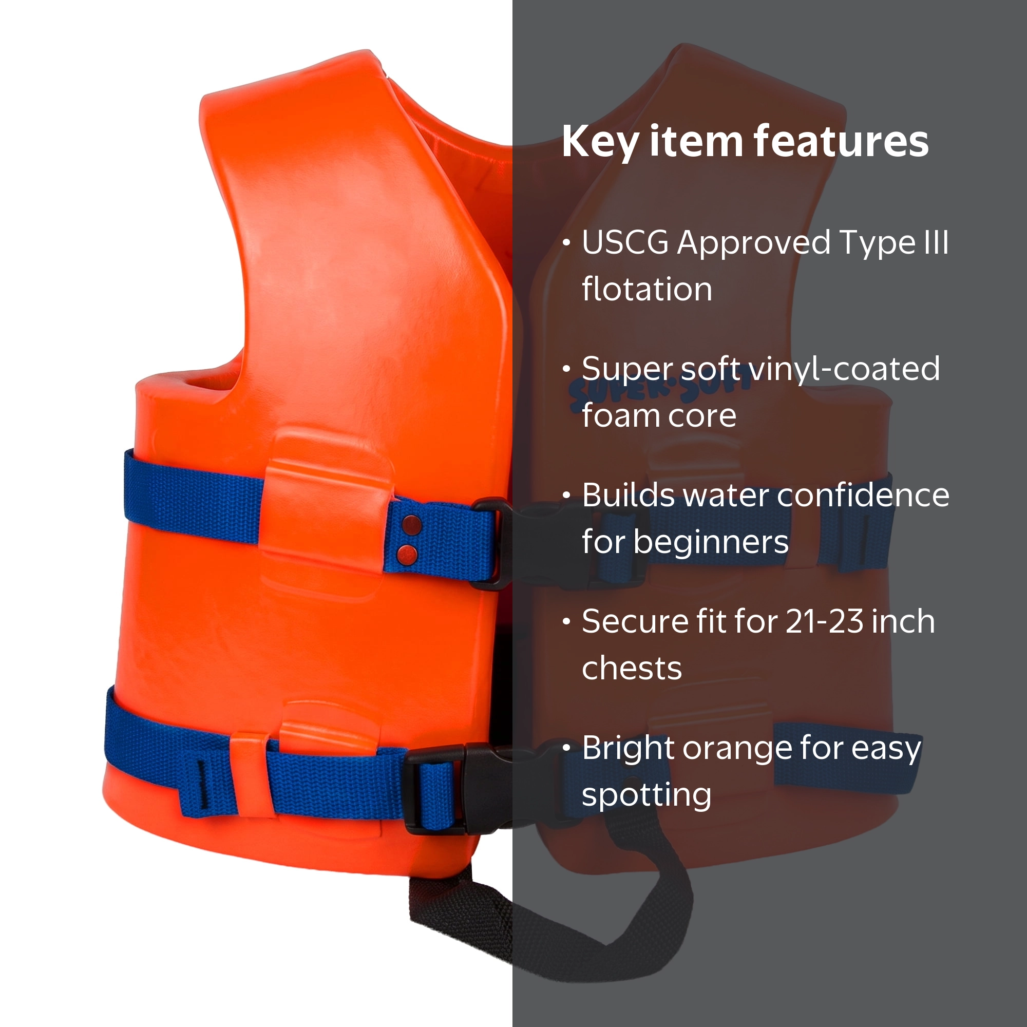TRC Recreation, Child Life Jacket Vest, Youth X-Small, Sunset