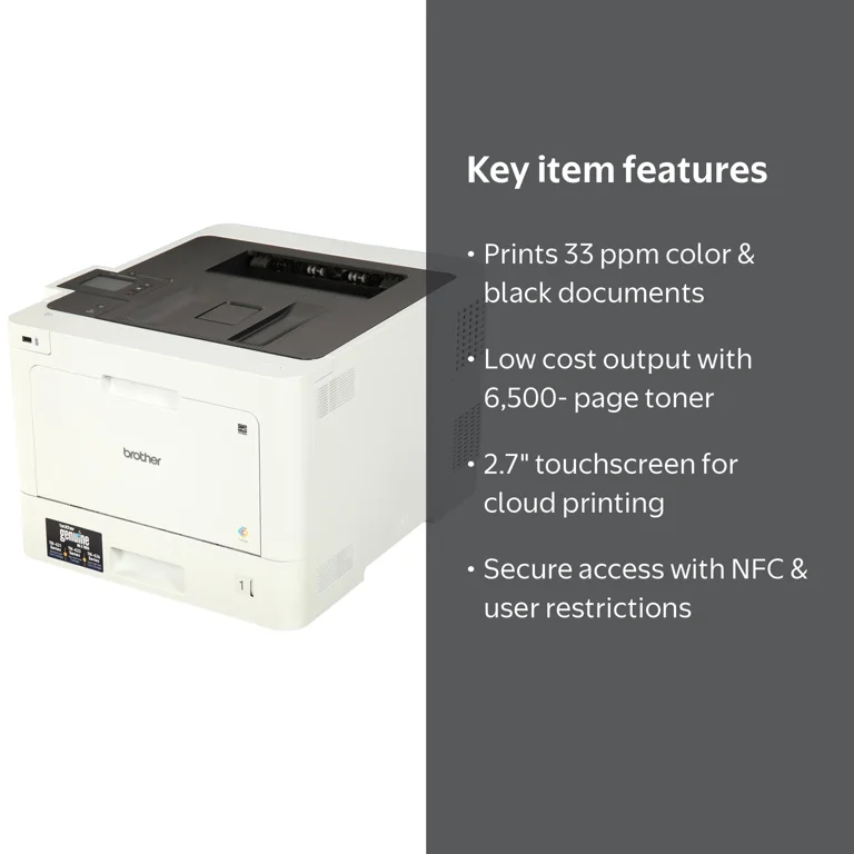 Brother Business Color Laser Printer, HL-L8360CDW, Wireless
