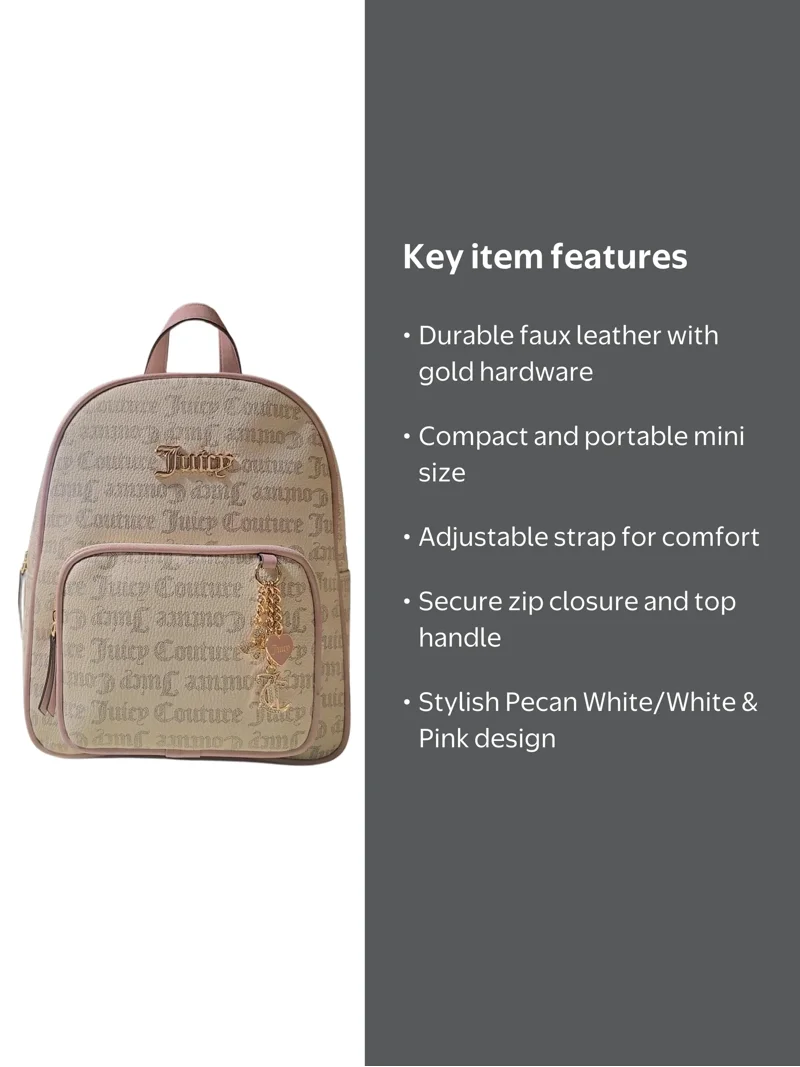 Juicy Couture Good Vibes Backpack With Charms - NWT  display picture 3