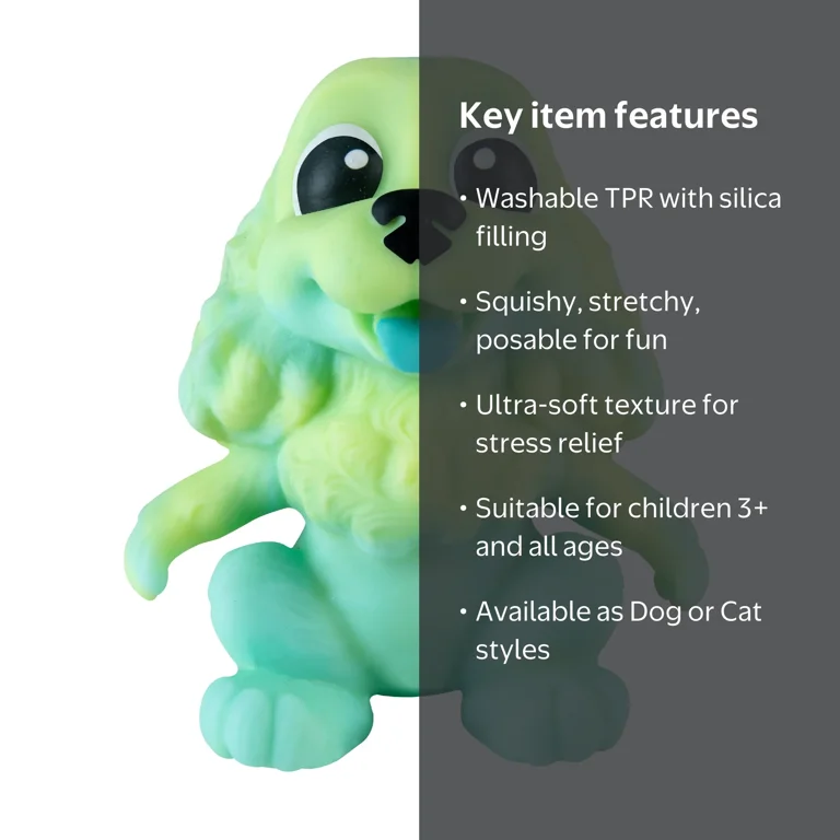 ORB™ Funkee Animalz Mega Dog & Fluffy Cat, Colors or Styles May