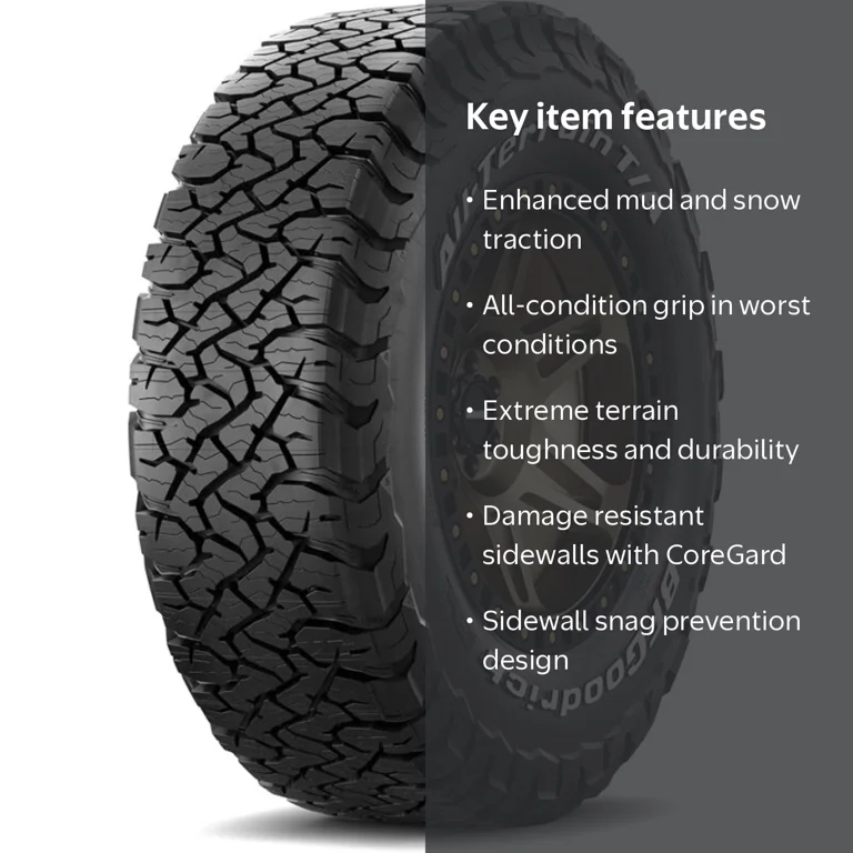 BF Goodrich All-Terrain TA KO3 37X13.50R18 F/12PLY Light Truck