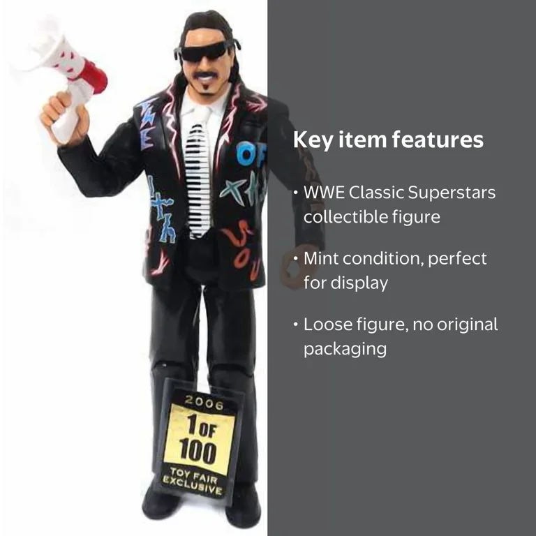 WWE Wrestling Classic Superstars Jimmy Hart Action Figure (No