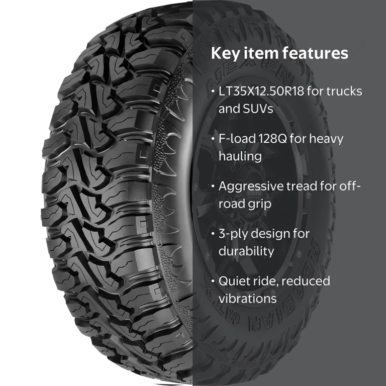 Nexen Roadian MTX RM7 Mud Terrain Tire - 35X12.50R18 128Q LRF