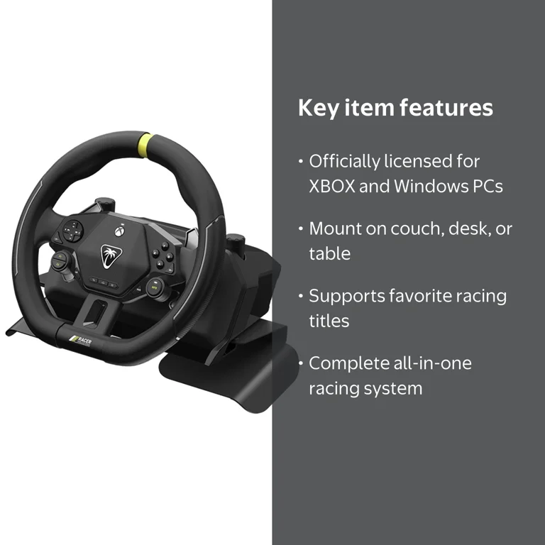 Turtle Beach, Racing Wheel, Wireless, Xbox and PC Licensed