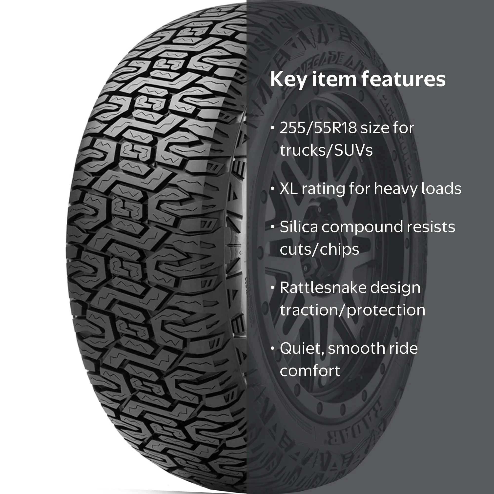 2022年製 RADAR レーダー タイヤ 255/55R18☆1本 k2-_66705724-2af5-4597-97c5-