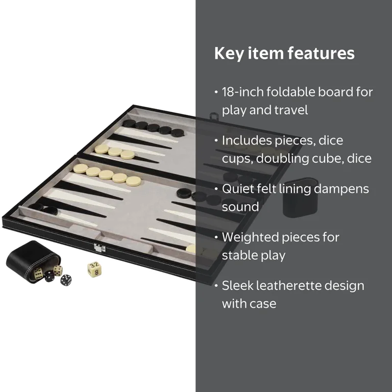 Mainstreet Classics, Backgammon Set, 18