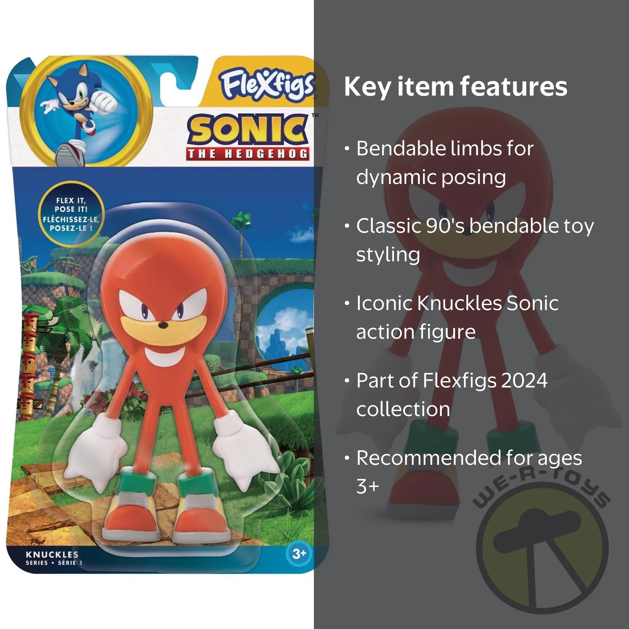TCG Bend'ems Sonic the Hedgehog- Knuckles - Walmart.com