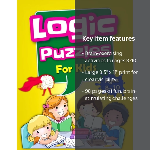 Logic Puzzles For Kids Ages 8-10: Brain Games For Clever Kids