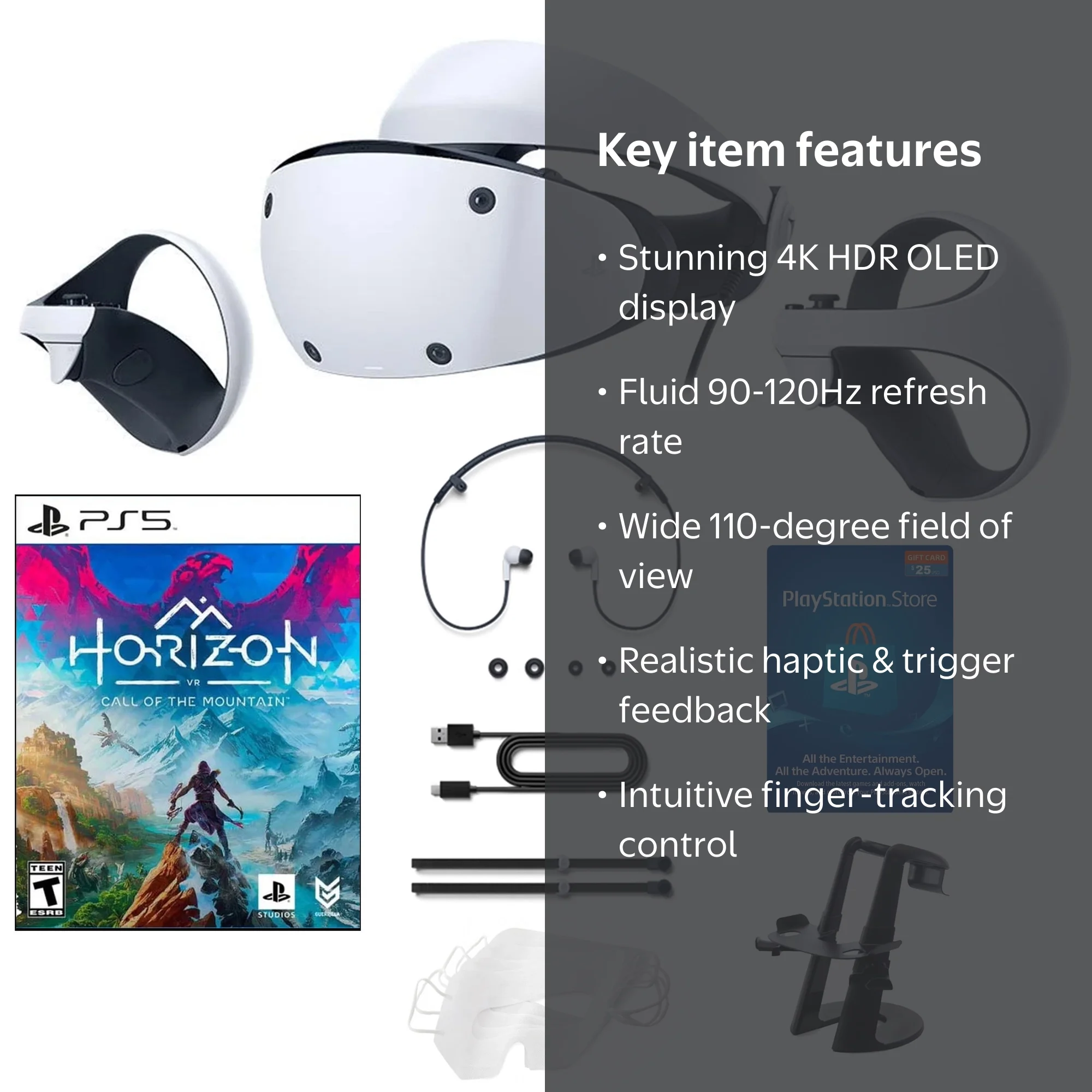 PlayStation VR2 Horizon Call of the Mountain with Accessories