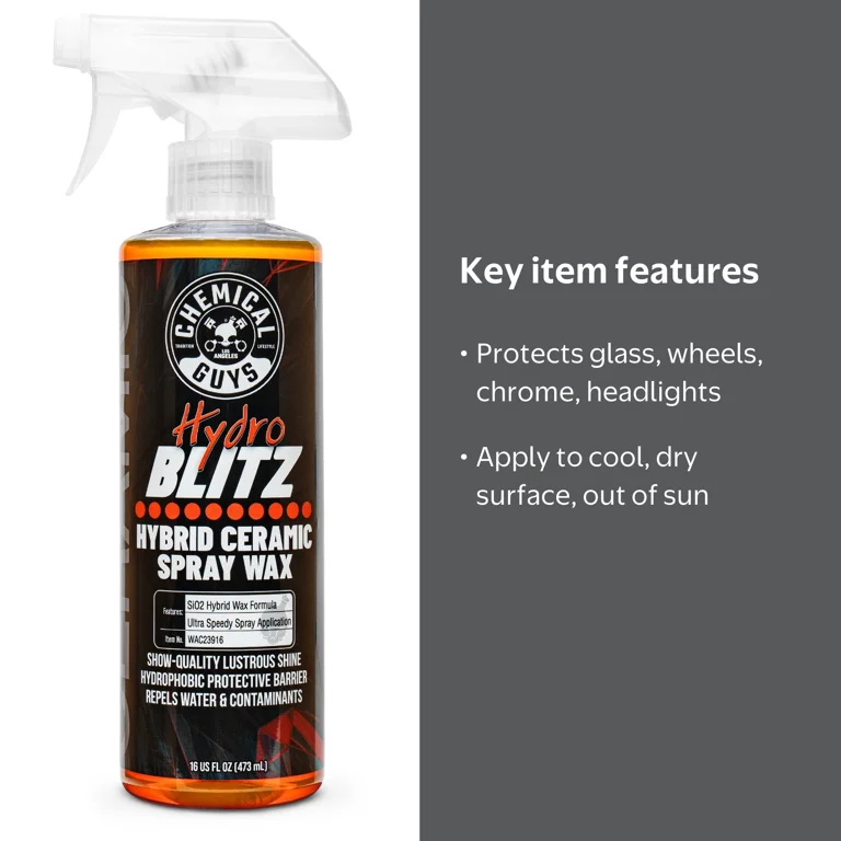 Free Shipping! Chemical Guys HydroBLITZ Hybrid Ceramic Spray Wax