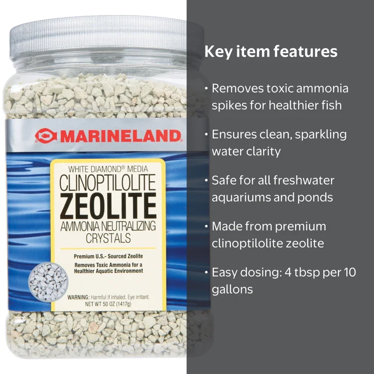 MARINE PURE CRYSTAL PREMIUM 5本セット Marineland® White Diamond Zeolite, Removes Toxic Ammonia, Aquarium