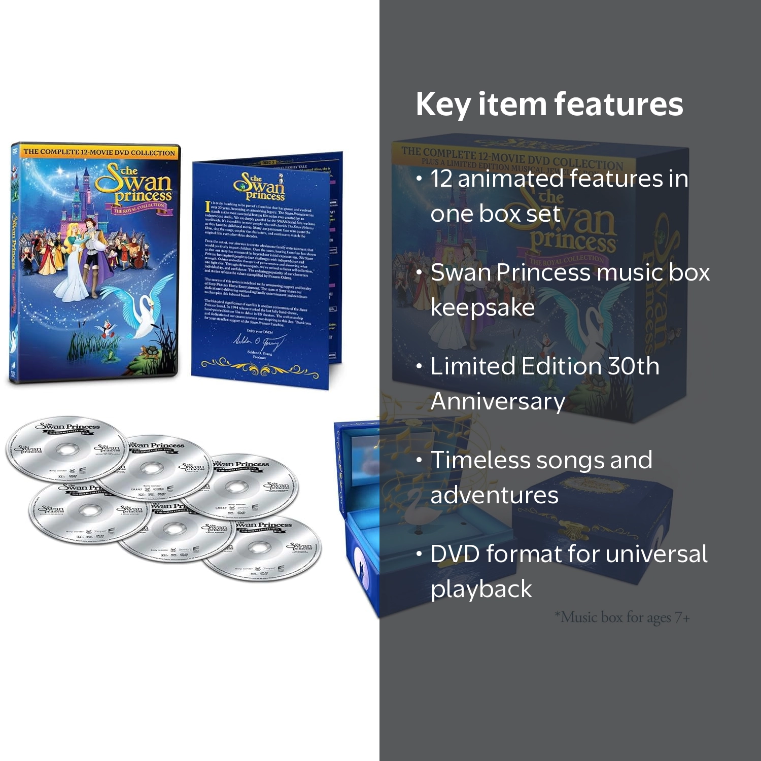 Swan Princess: The 12 Movie Collection (Limited Edition) (DVD) New