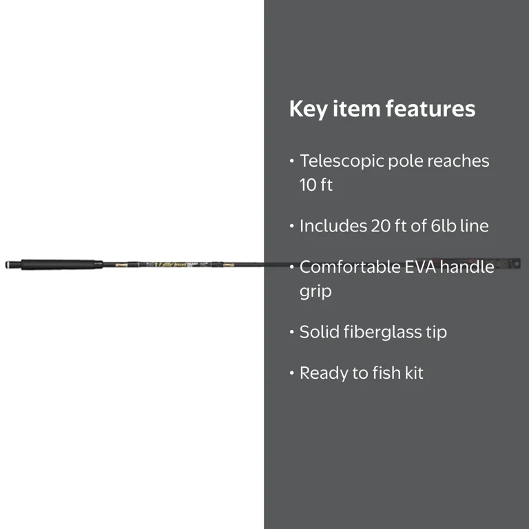 10' fishing pole two piece Casting Rods this B n M 12 Fishing Pole Combos reel makes an ideal gift for beginner and seasoned anglers alike. 10' 6