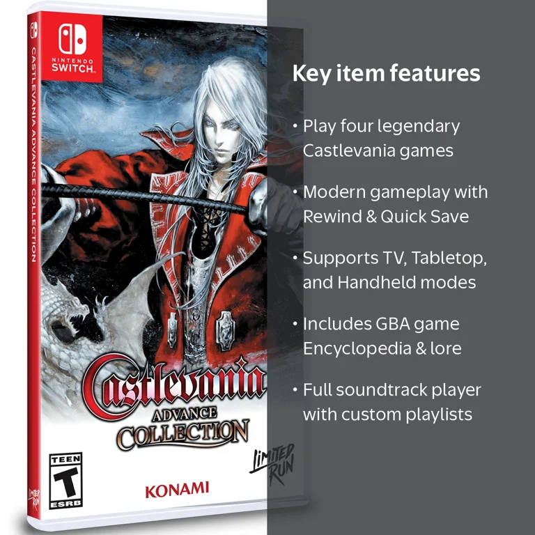 Free Shipping! CASTLEVANIA ADVANCE COLLECTION NINTENDO SWITCH