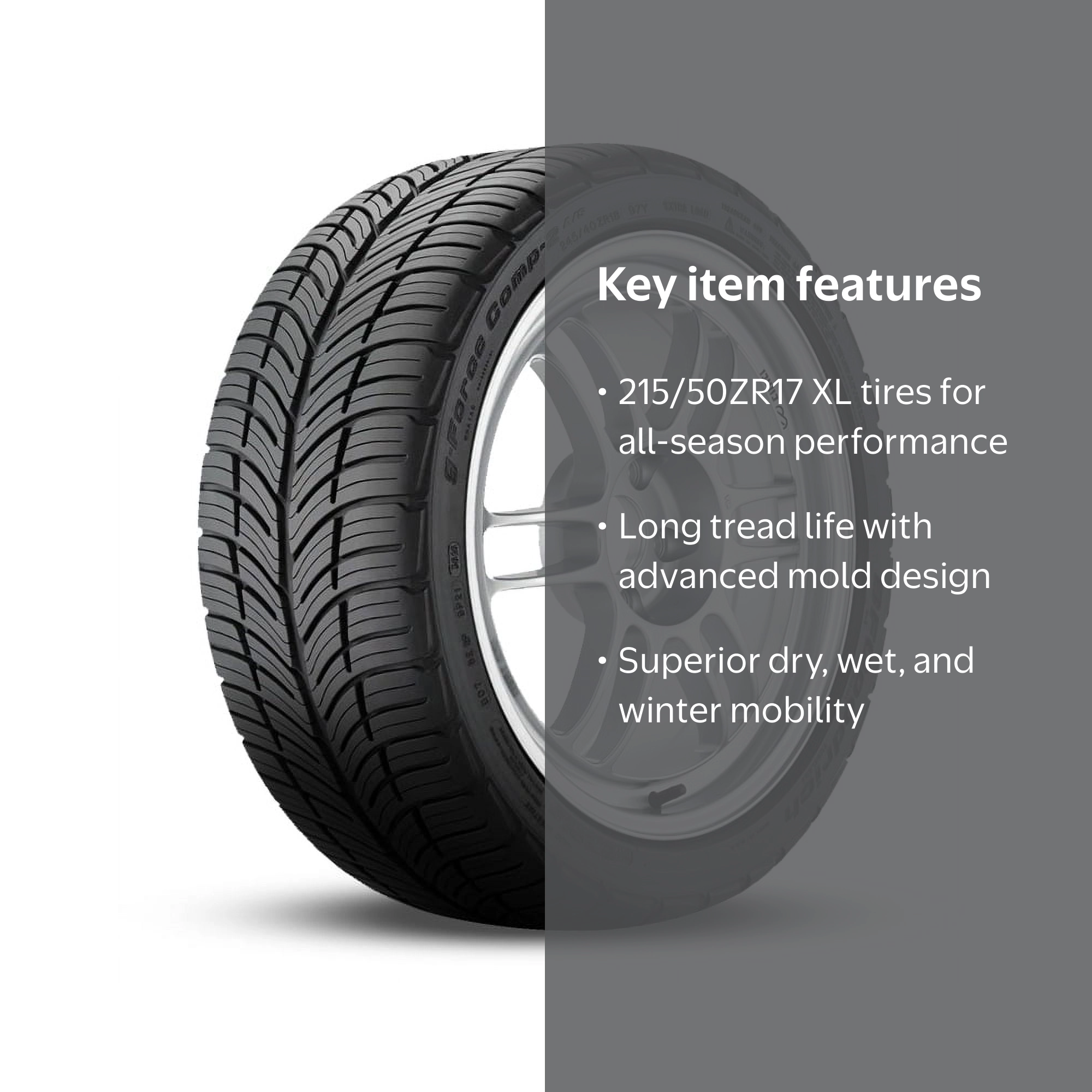 BFGoodrich g-Force COMP-2 A/S+ All Season 215/50ZR17 95W XL