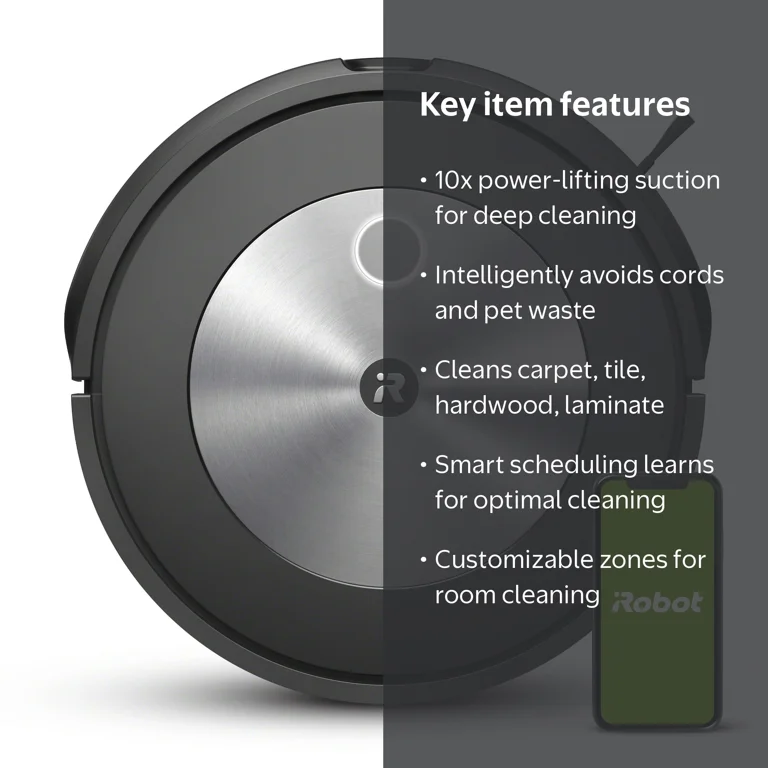 iRobot Roomba¬Æ j7 (7150) Wi-Fi¬Æ Connected Robot Vacuum - Walmart.com