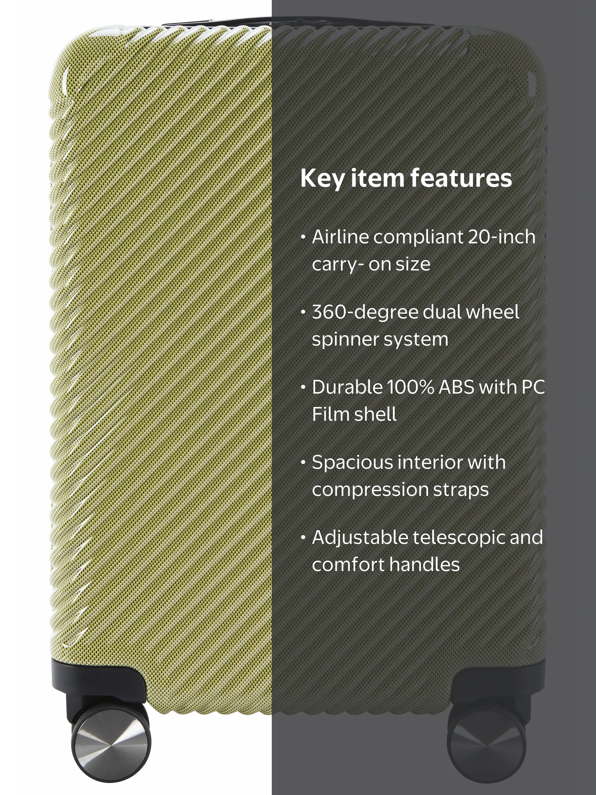 Ecotech Veer 20-inch Carry-on Luggage - Sustainable Travel