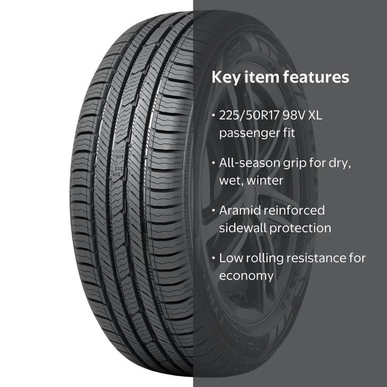Nokian One All Season 225/50R17 98V XL Passenger Tire - Walmart.com