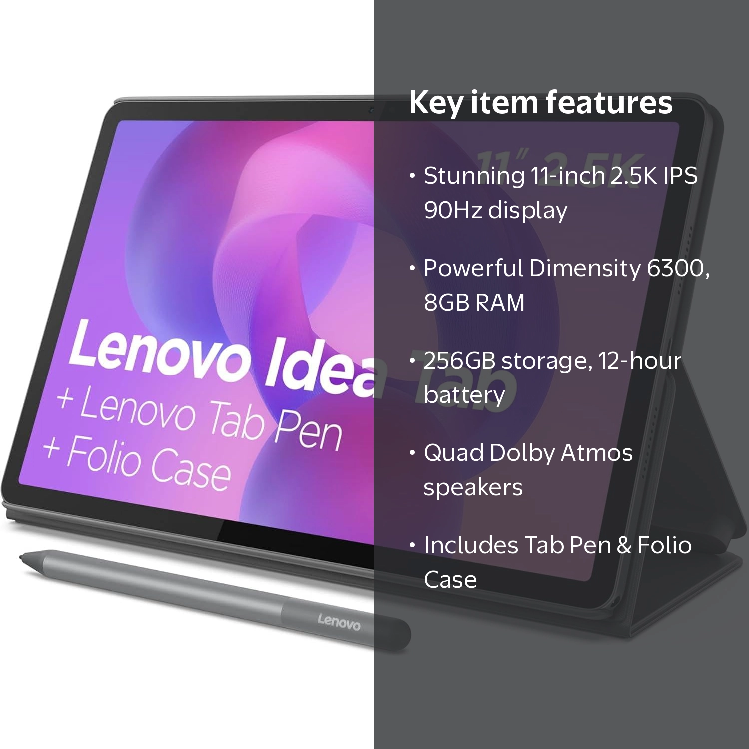 Lenovo Idea Tab - College Tablet - 11 2.5K IPS Touchscreen Display