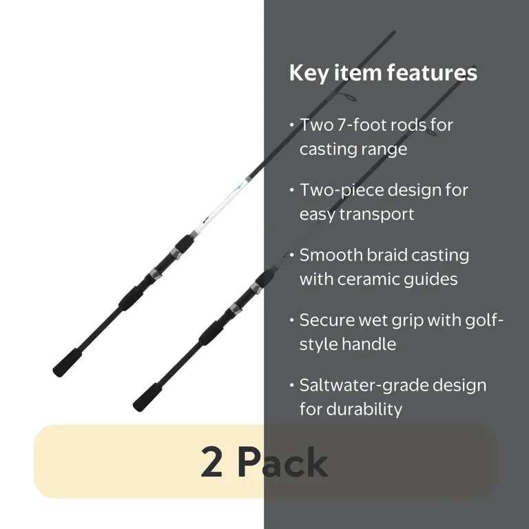 Ozark Trail Gritstick 7 Medium Grit Stick Inshore Rod - Walmart.com