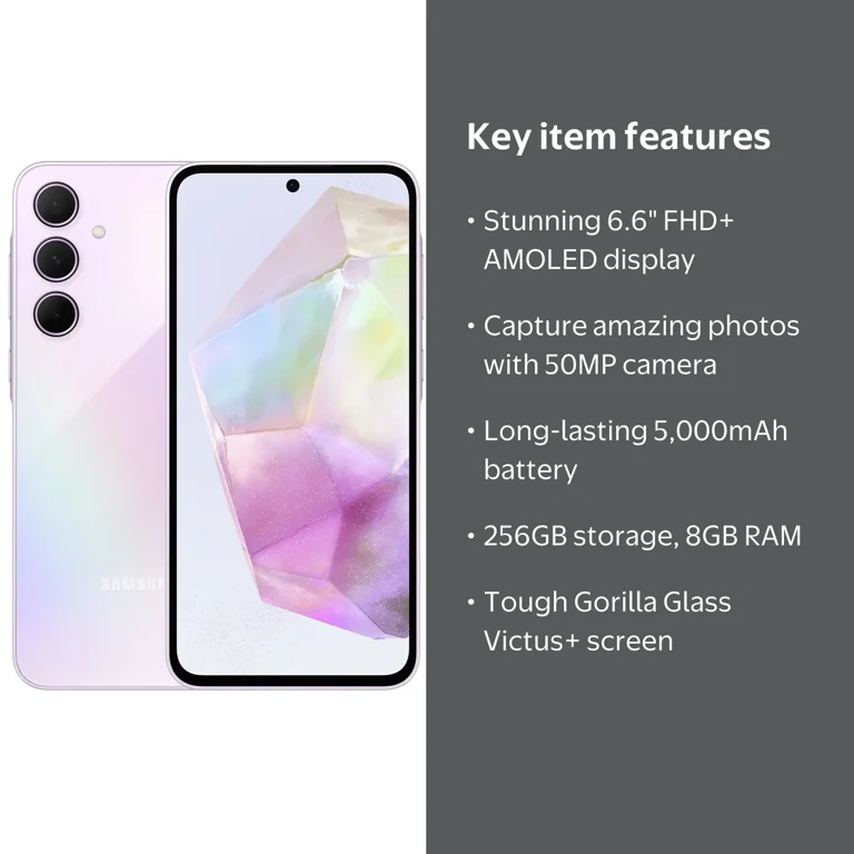 Samsung Galaxy A55 5G 256GB Dual-SIM Unlocked Android Smartphone