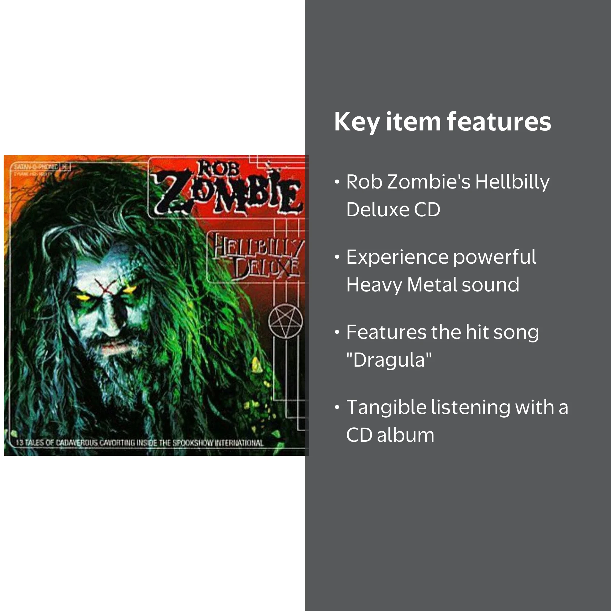 Geffen Records, CD, Hellbilly Deluxe, Rob Zombie Heavy Metal Album