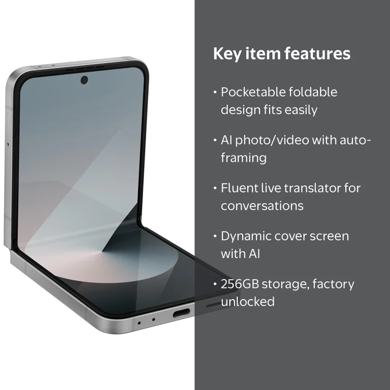 Samsung, Cell Phone, SM-F741UZSAXAA, Foldable Smartphone - Walmart.com