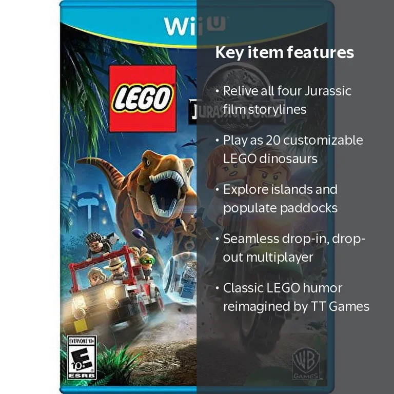 Warner Bros, Video Game, LEGO Jurassic World, Nintendo Wii U