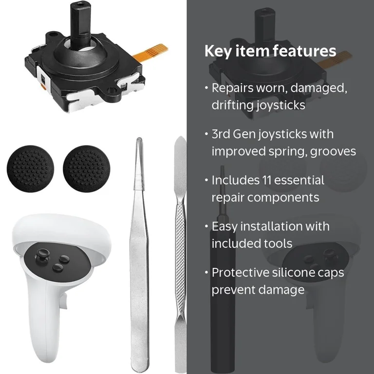 Werleo Joystick Replacement Kit for Oculus Quest 2 Controller, 11