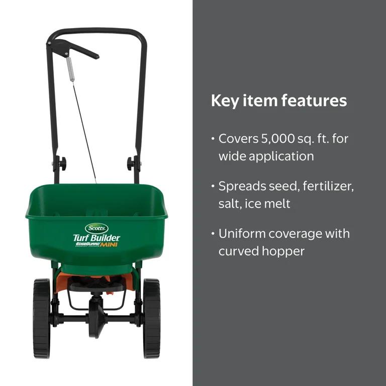 Scotts（スコッツ）社 Turf Builder Mini Scotts Turf Builder EdgeGuard Mini Broadcast Spreader for Grass