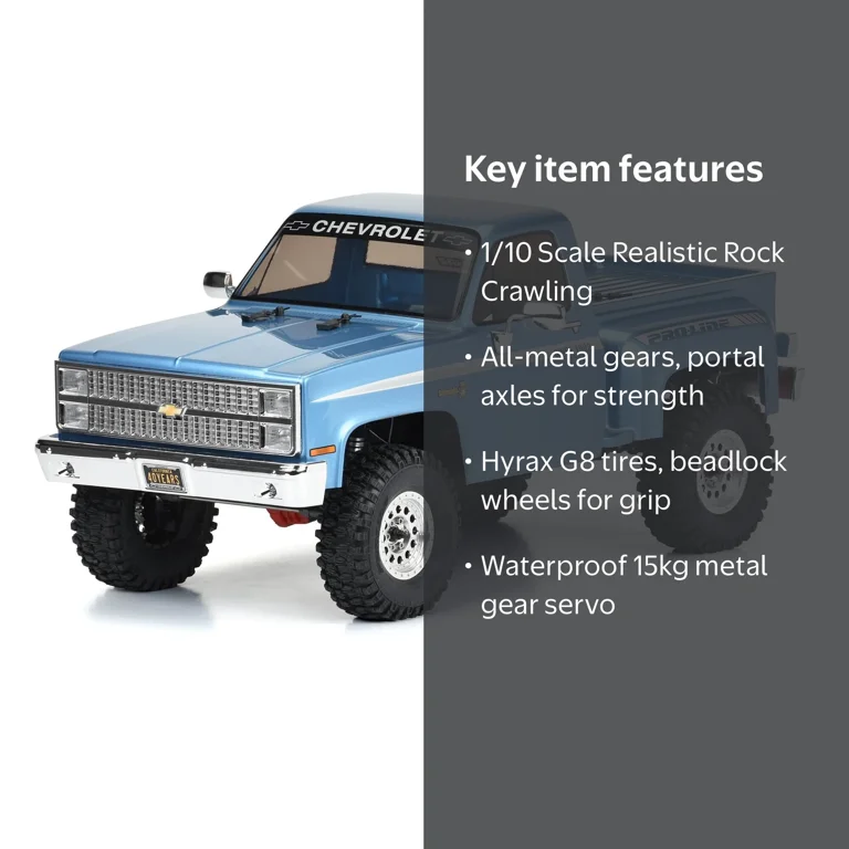 Axial 1/10 RC Truck SCX10 III Pro-Line 1982 Chevy K10 4WD Rock