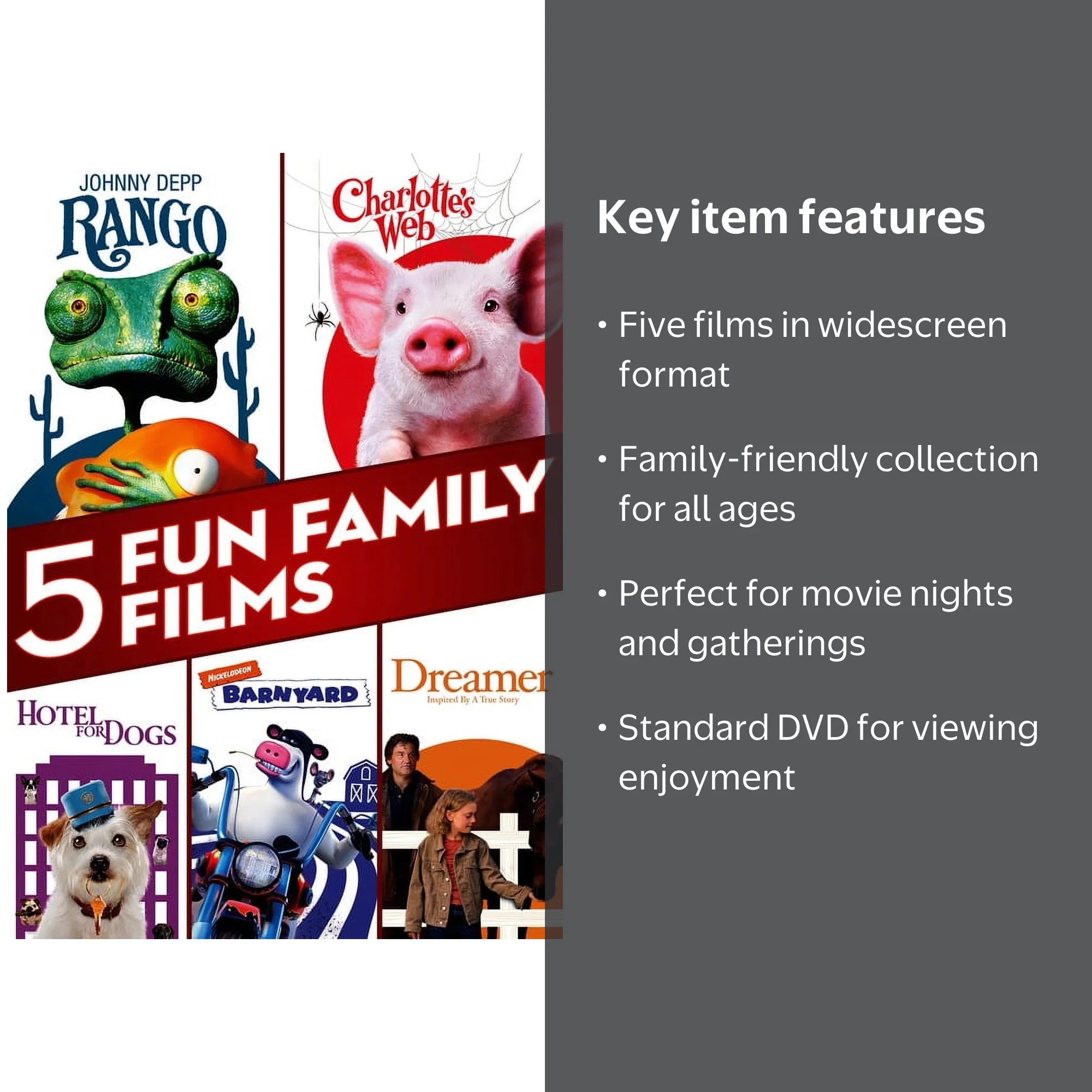 Paramount 5 Fun Family Films (DVD) (Widescreen) - Walmart.com