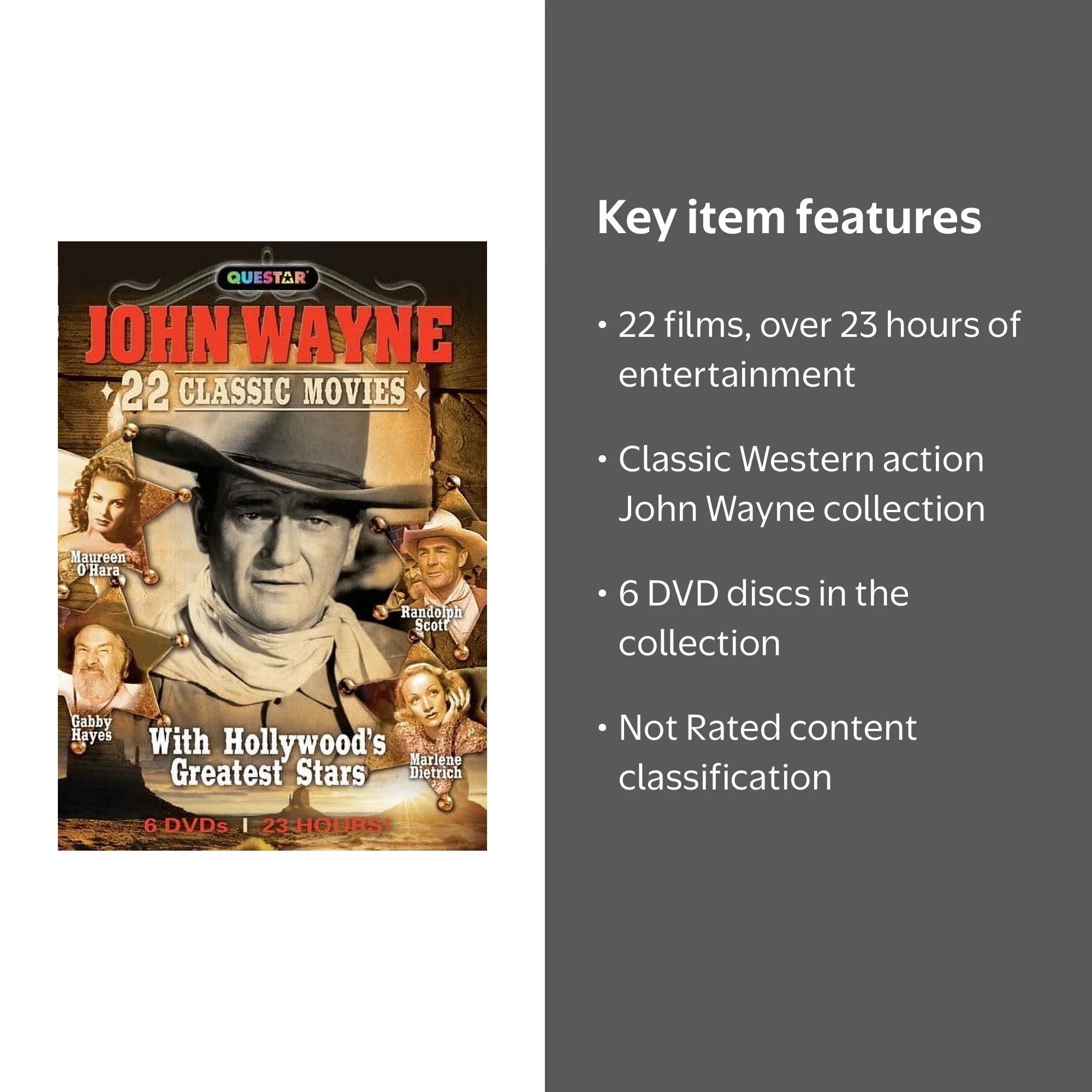 The John Wayne Collection Set Of 6 (DVD) - Walmart.com