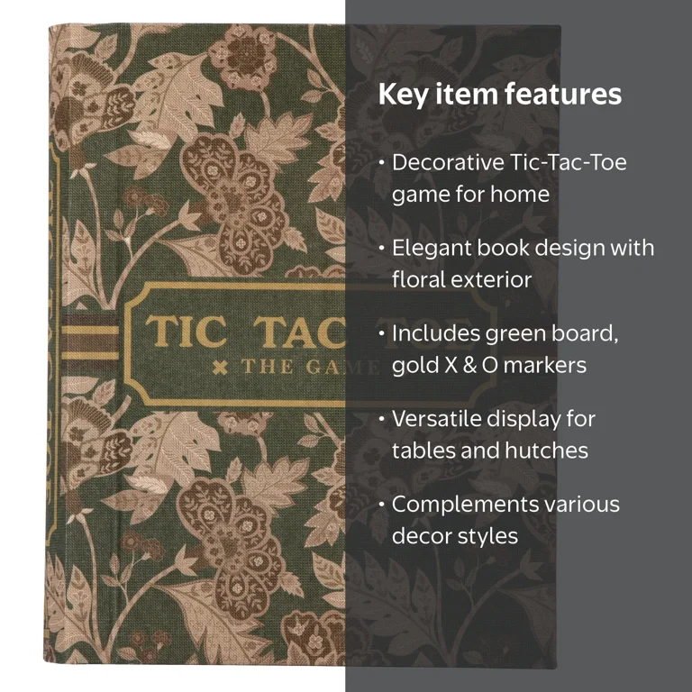 Home Decor Collection Sterling & Noble Home Green Floral Tic Tac