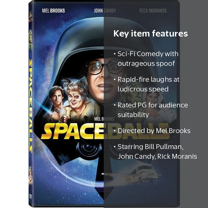 SDS, Spaceballs, PG, DVD - Outrageous Sci-Fi Spoof Comedy Movie