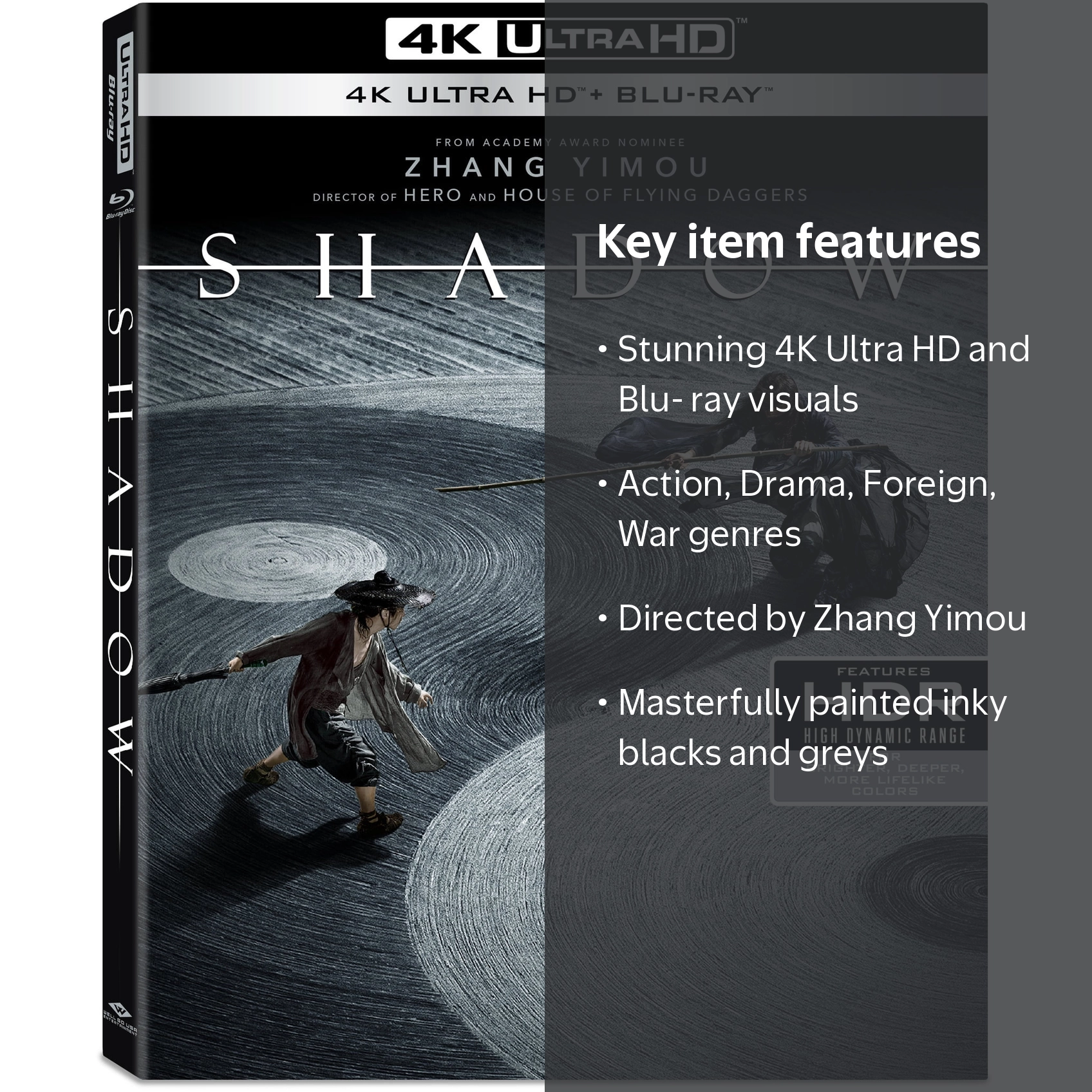 SDS, Shadow 4K Ultra HD + Blu-ray, Not Rated, Action Drama