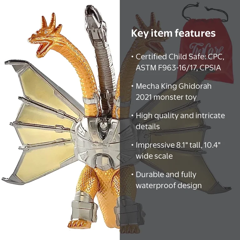 Mecha King Ghidorah 2021: Godzilla Action Figures Toys, High