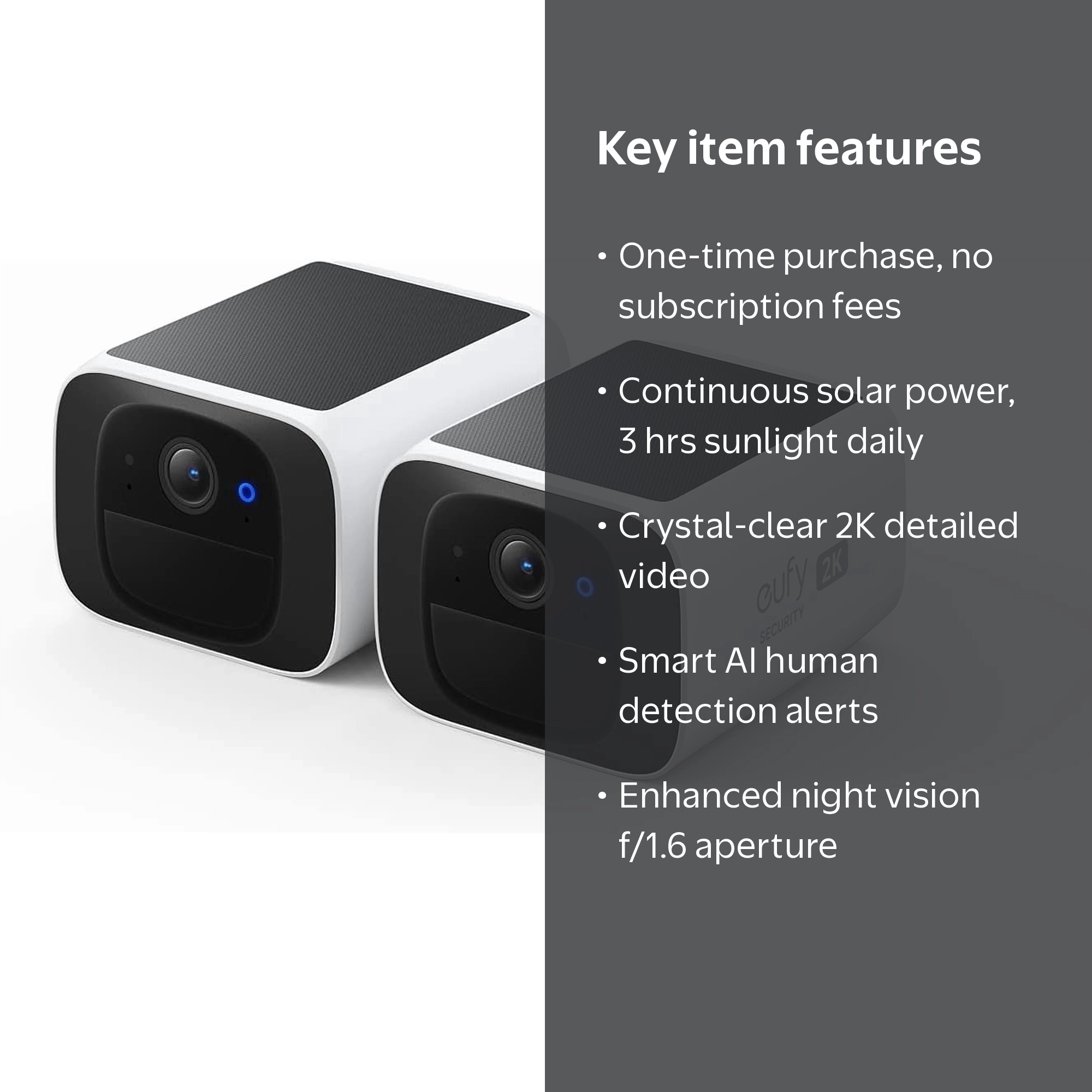 eufy Security SoloCam S220 Solar Wireless 2K Outdoor Camera