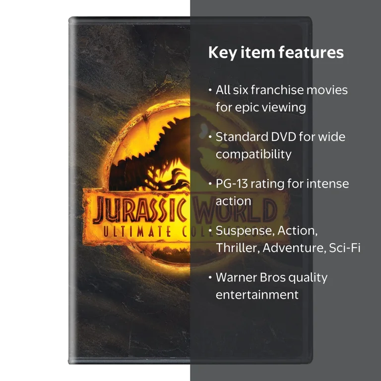 SDS, Jurassic World Ultimate Collection, All 6 Movies DVD