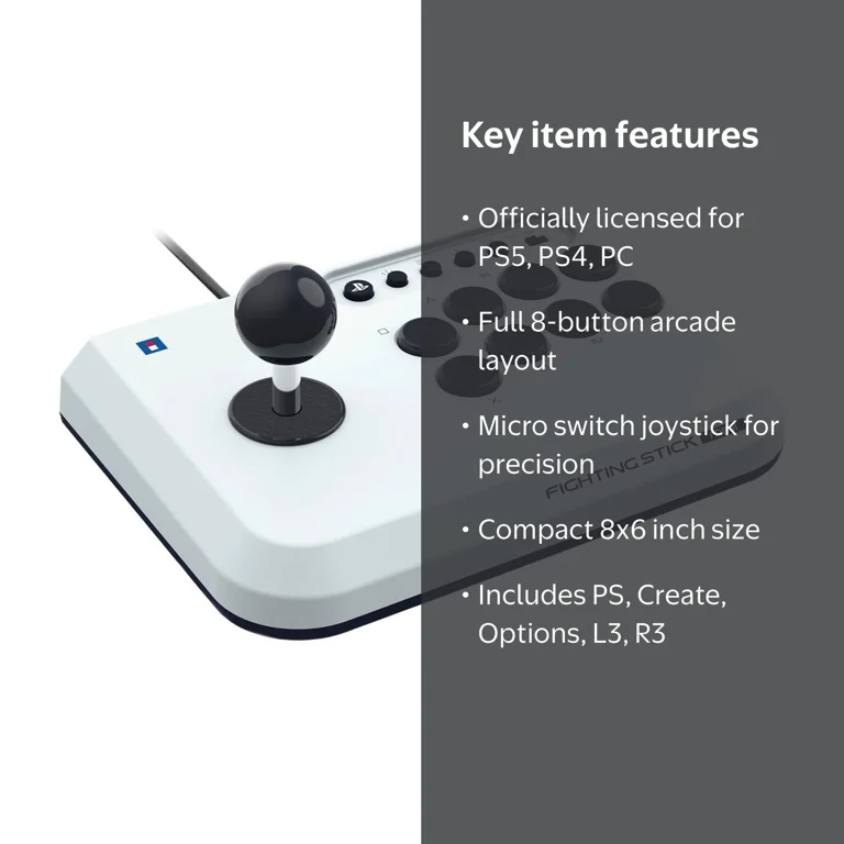 HORI Fighting Stick Mini for PS5, Officially Licensed by Sony